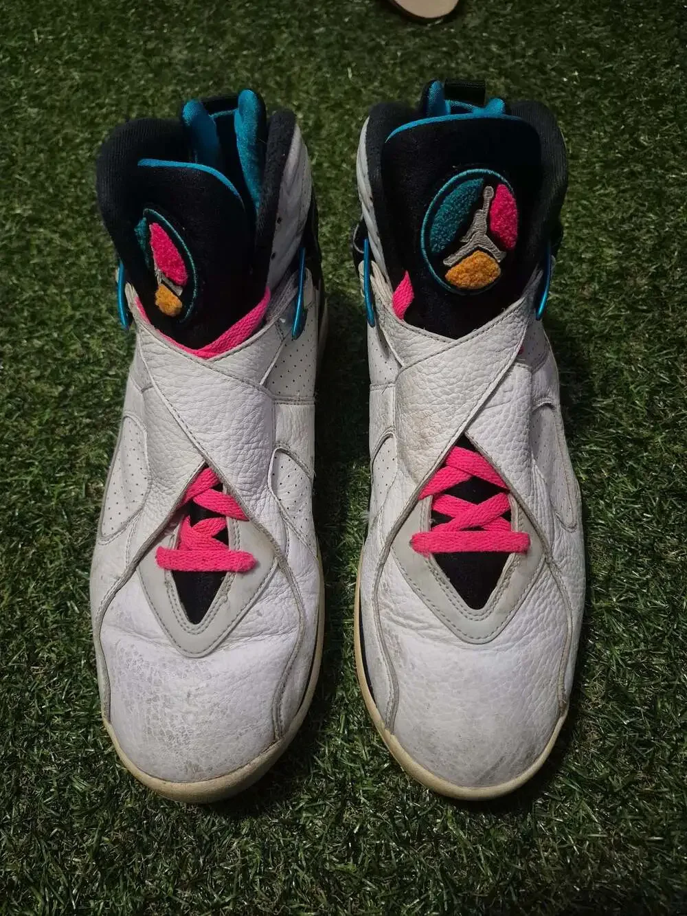 Nike Air Jordan 8 Retro South Beach White Turbo Green